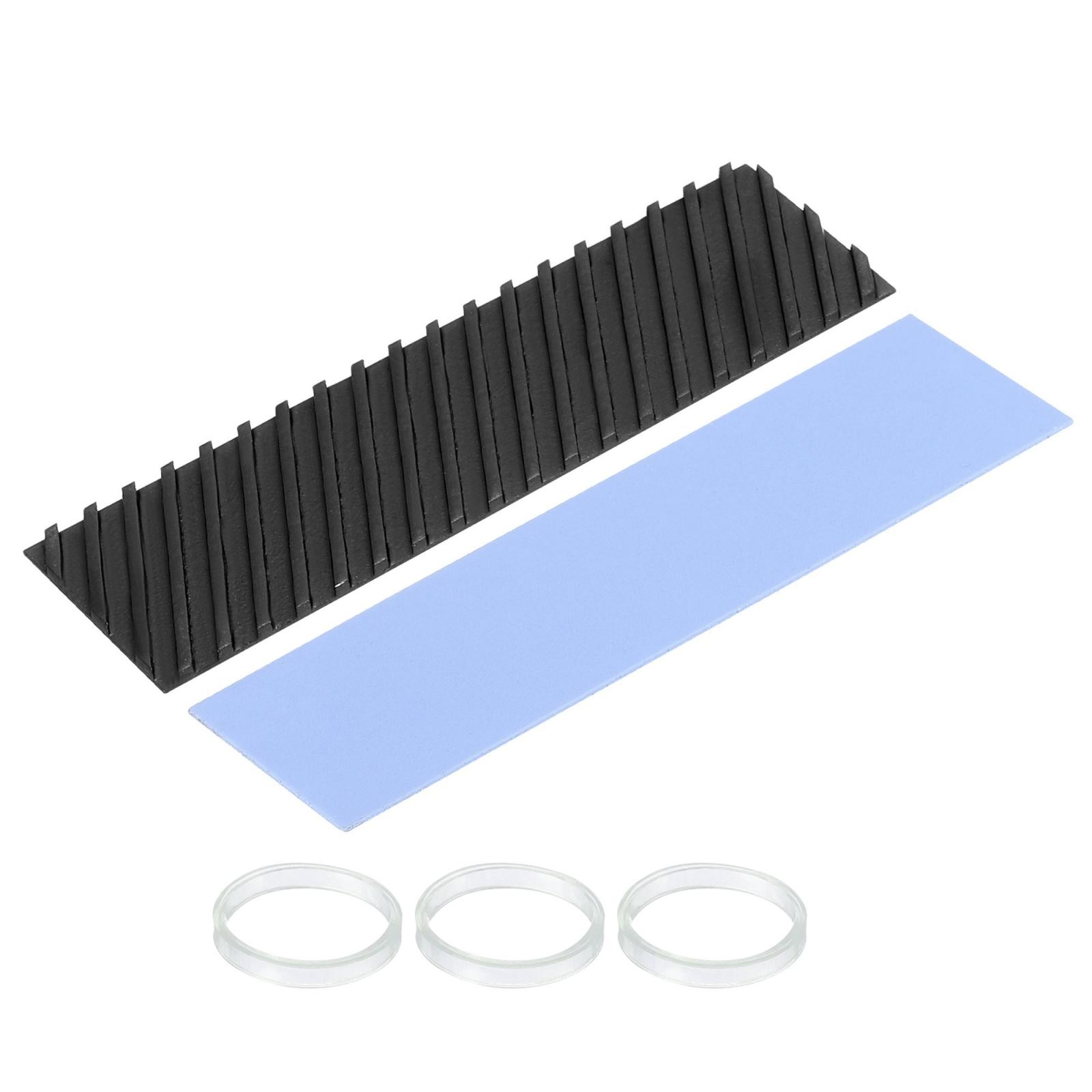 Copper Heatsink Coated Graphene 70x20x1.5mm with Thermal Pad and Rubber Ring