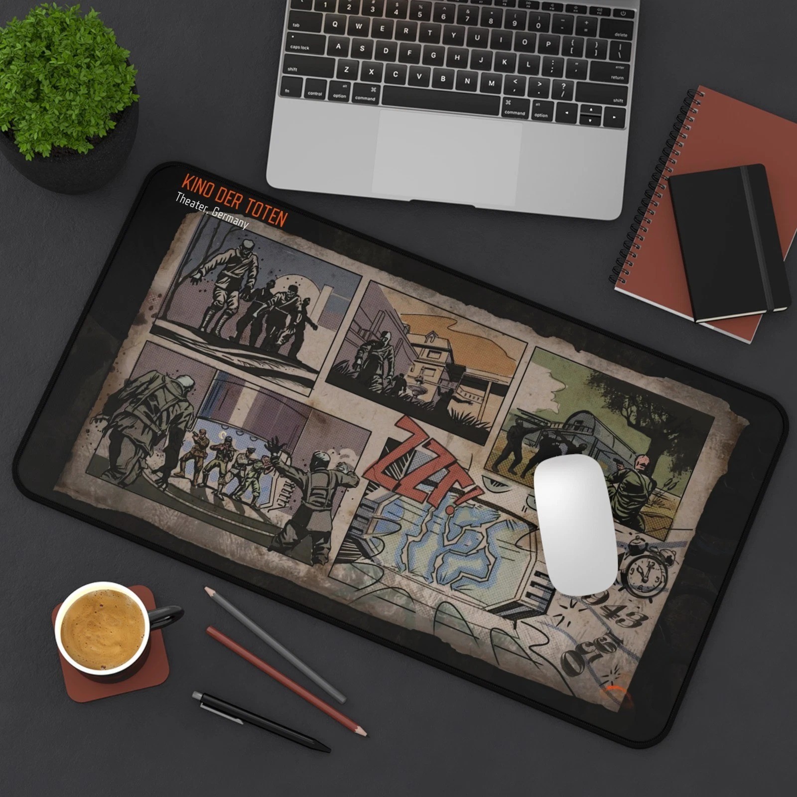 Nostalgic "Toten" Zombies Themed High Quality Gaming Desk Mat Mouse Pad