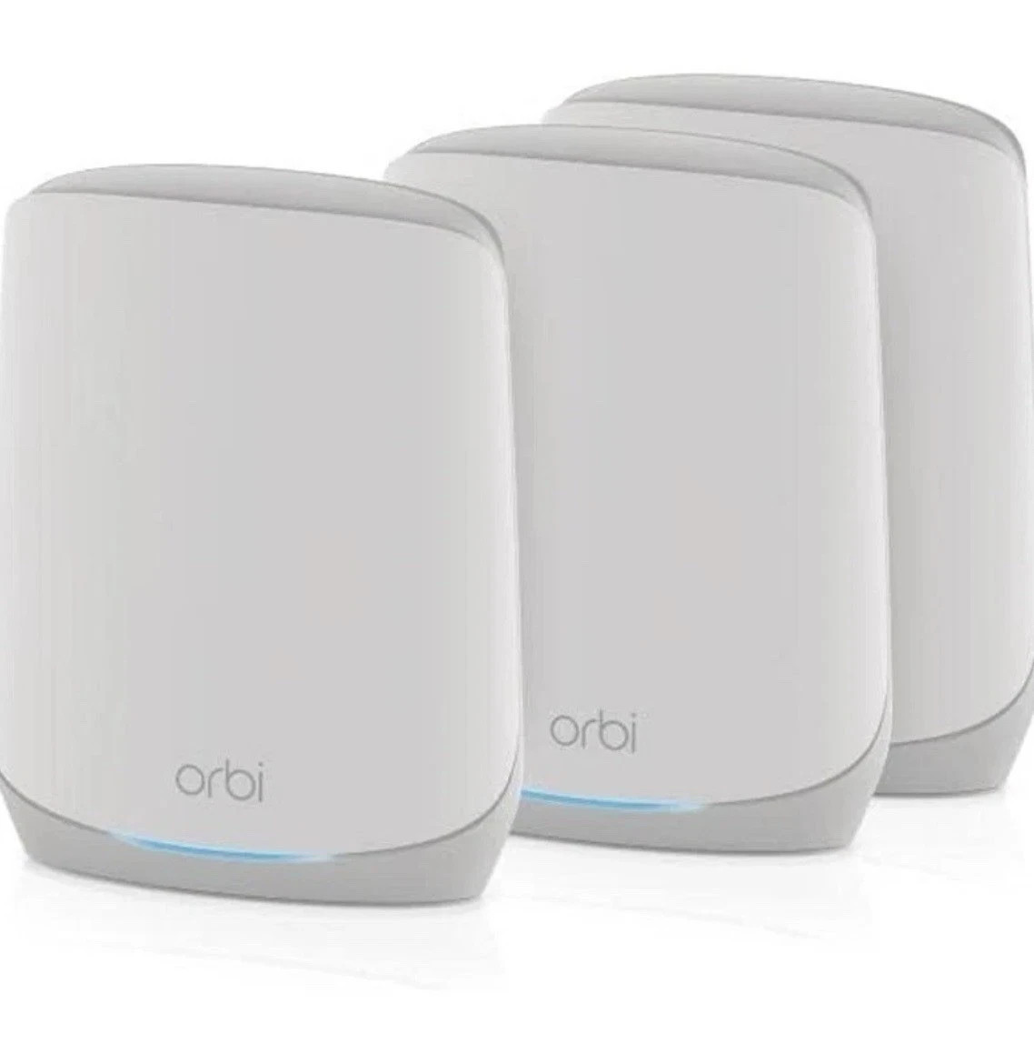 Netgear Orbi RBK763S AX5400 Tri Band WiFi 6 Mesh Router 2 Satellites 7500 SqFt