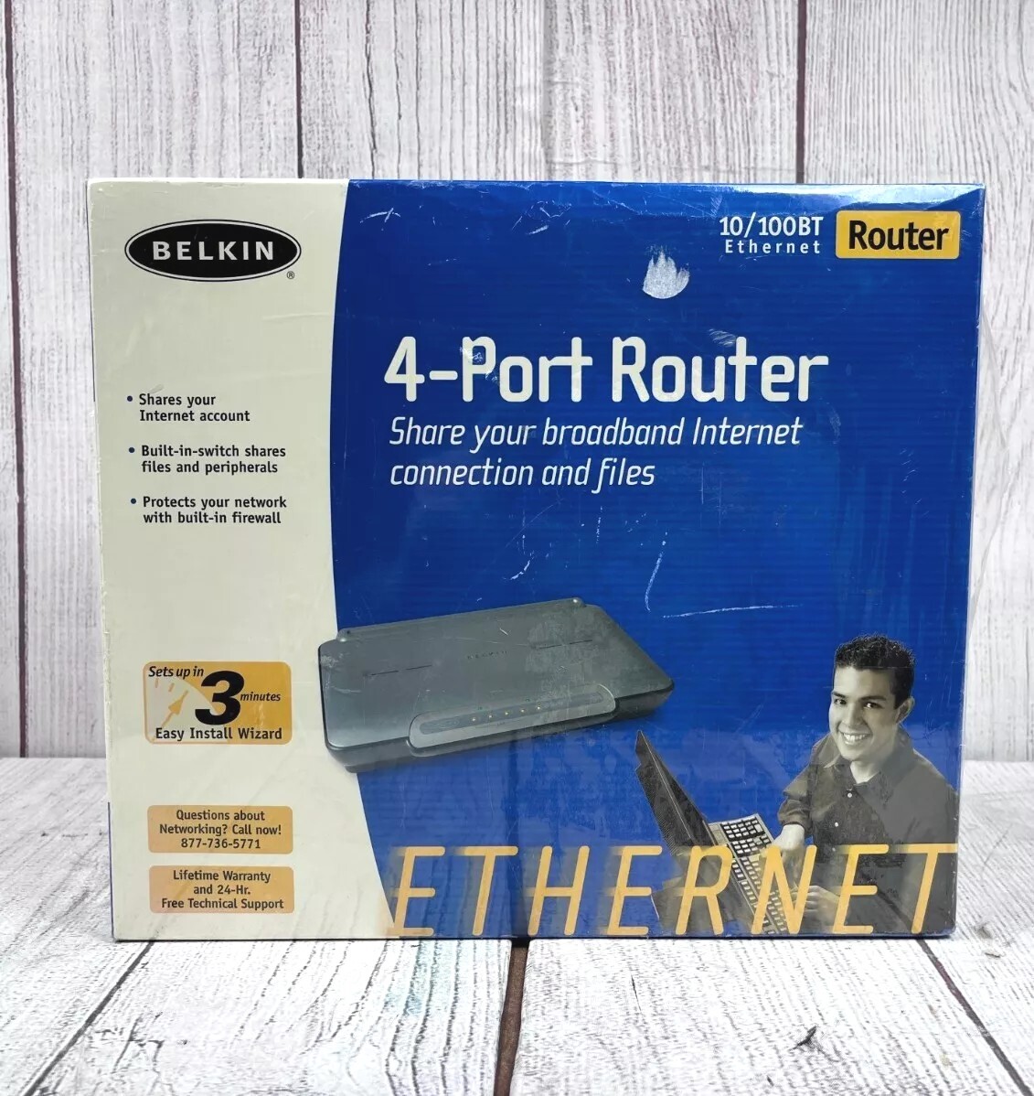 NEW SEALED, Belkin F5D5231-4 DSL Gateway 4-Way Ethernet Router - 