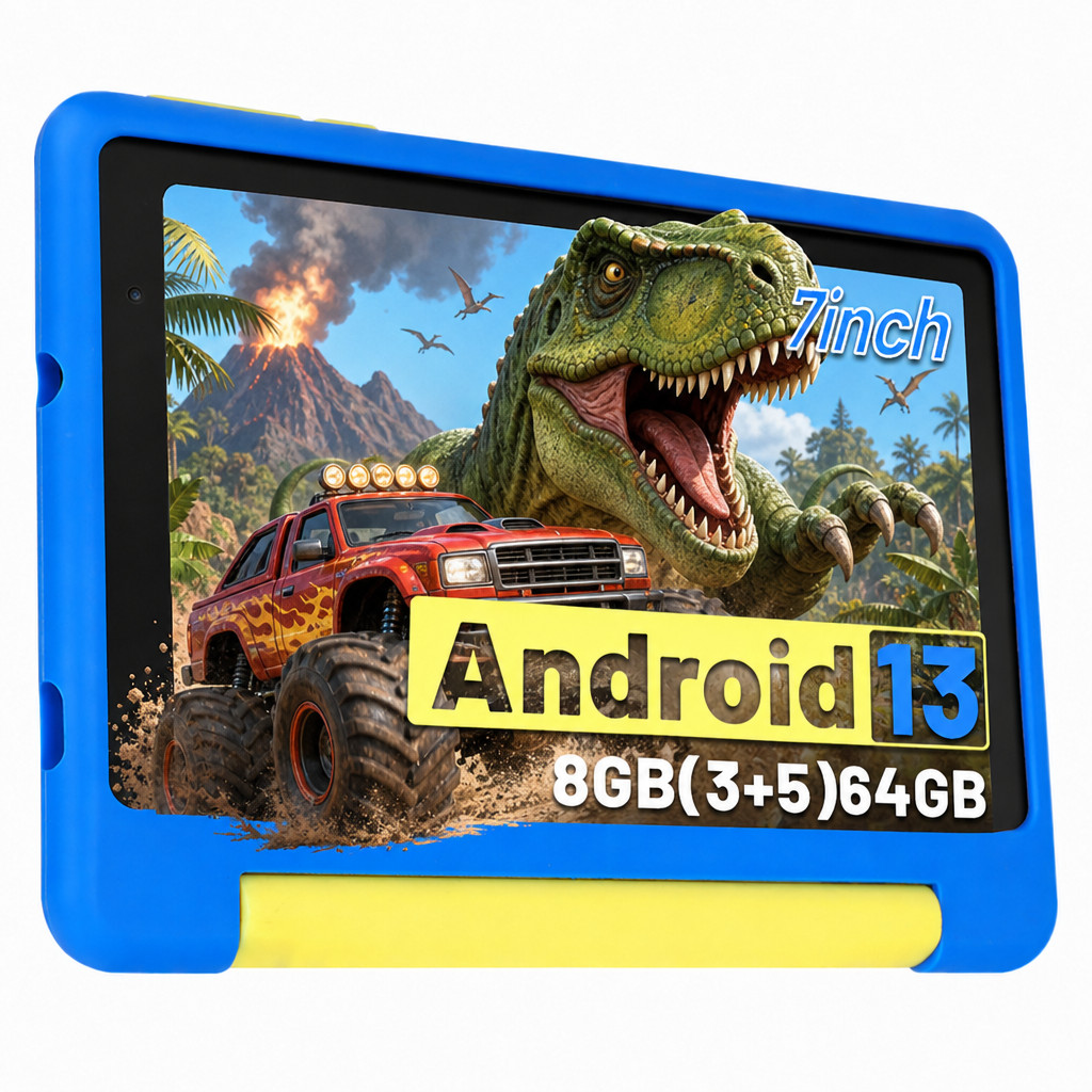7 Inch Kids Tablet Android13 8GB+64GB 128GB Expand Dual Camera Preloaded Kids
