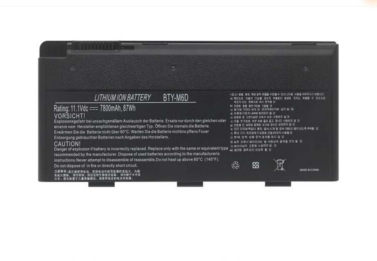 Genuine Battery BTY-M6D For MSI GT660 GT663 GT670 GT680DX GT683R GX660R GX780DXR