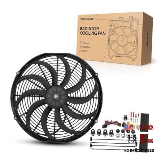 16 inch Universal Electric Slim Radiator Fan 16 inch with Thermostat