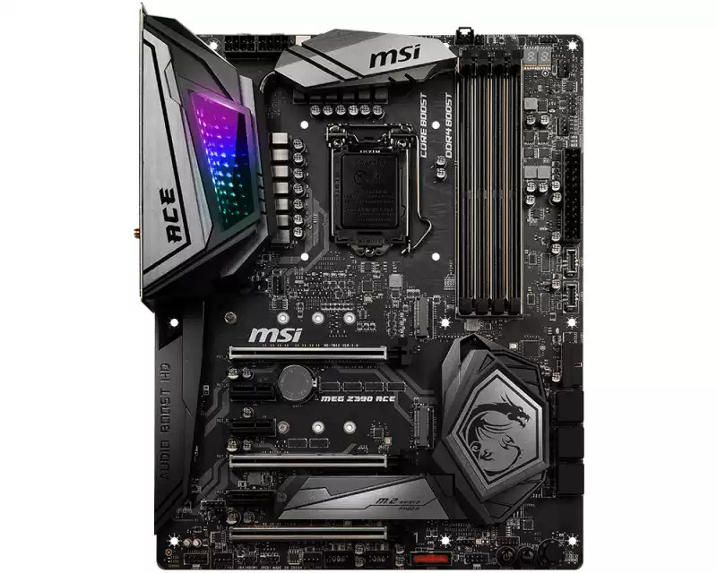 MSI MEG Z390 ACE Motherboard Intel Z390 4 x DDR4 LGA 1151 ATX USB 2.0 3 x M.2
