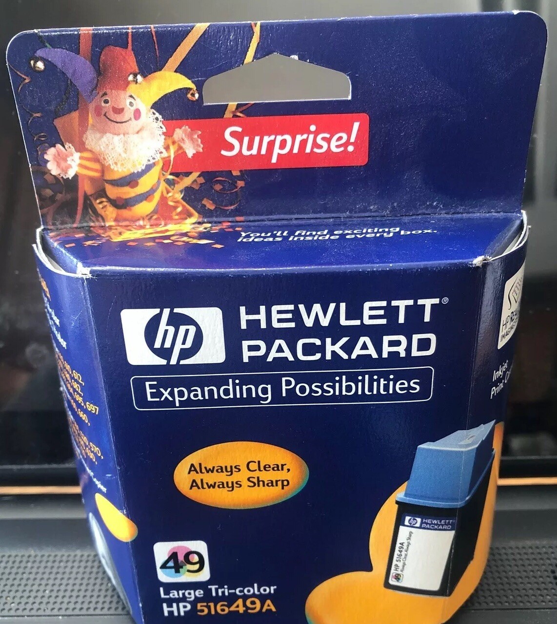 HP 49 Large Tri-Color Ink Cartridge 51649A Genuine Factory Sealed New In Box Exp