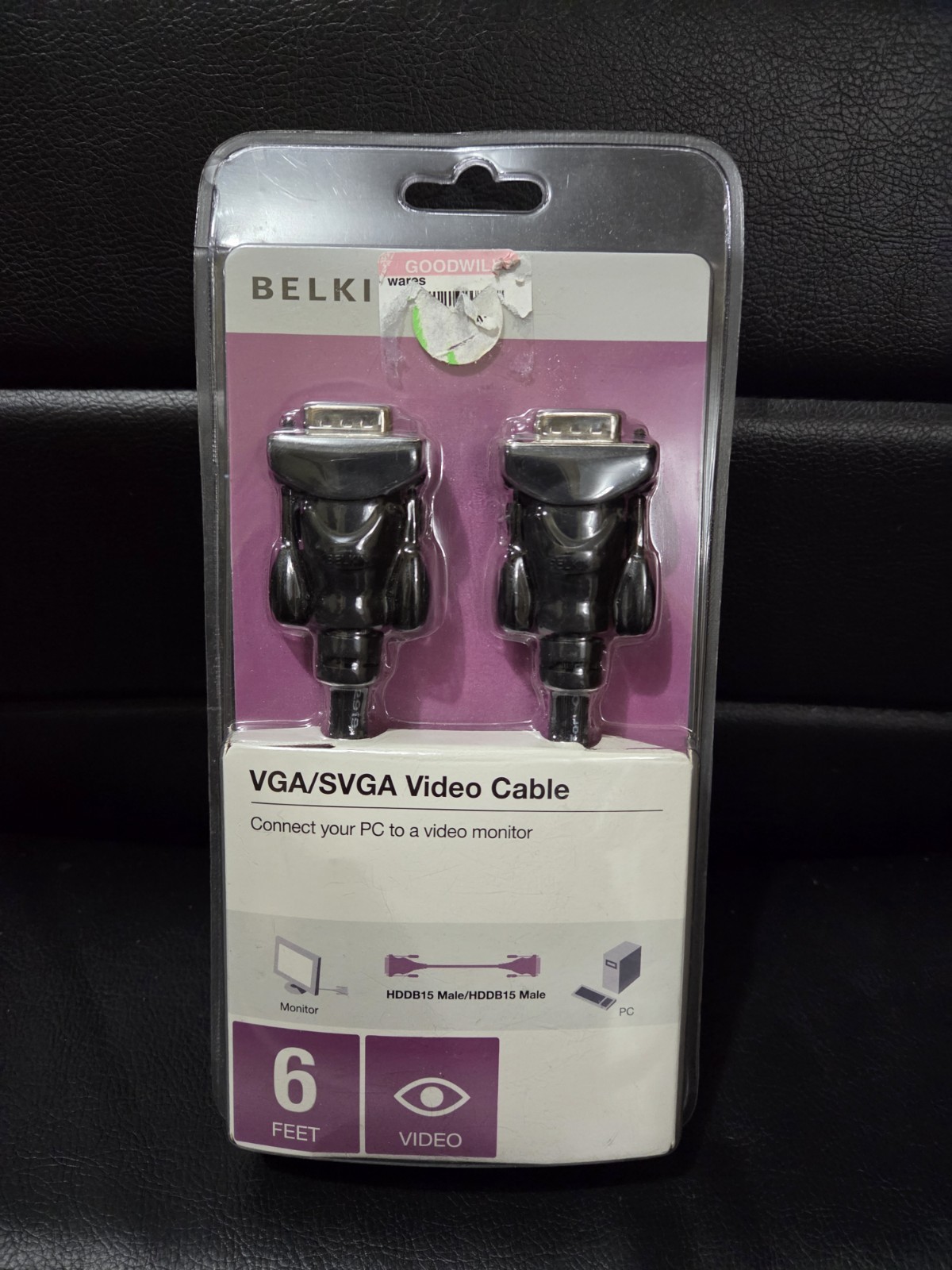 Belkin VGA/SVGA Video Cable  new in sealed box 6 feet 