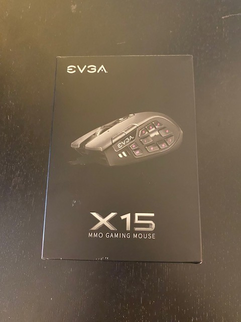 EVGA X15 MMO Gaming Mouse 904-W1-15BK-KR Wired 20 Button 16000 DPI