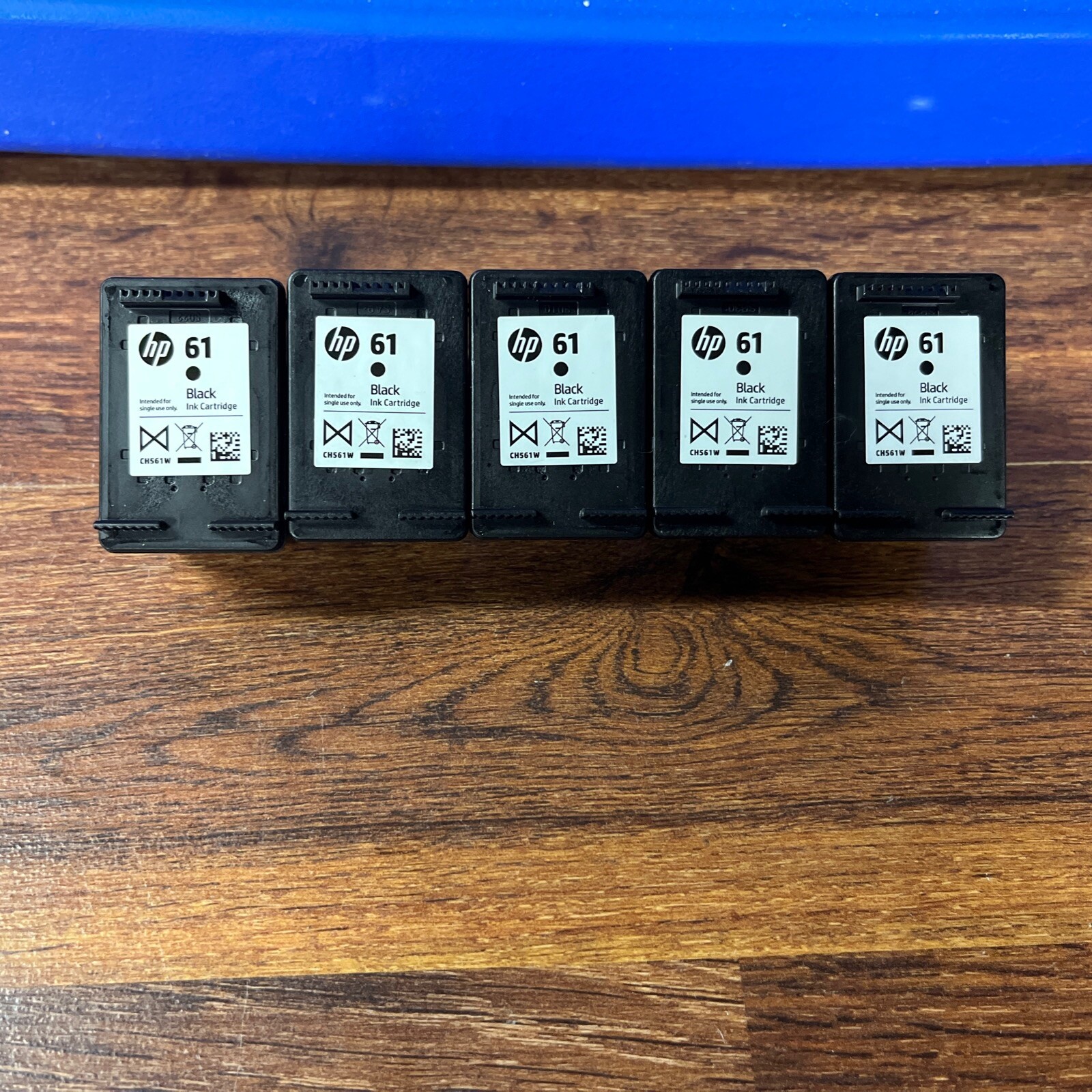 Lot Of 5 Virgin EMPTY Original HP 61 Black Ink Cartridges 