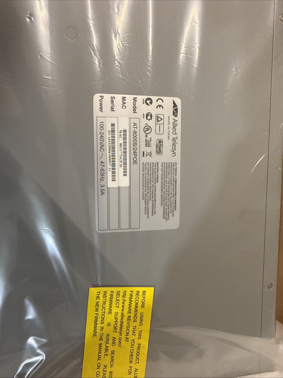 Allied Telesis AT-8000S/24POE