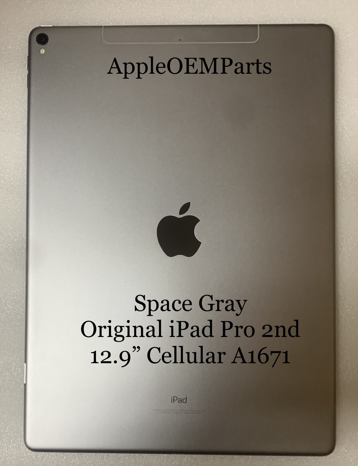 Mint GRAY 100% OEM Apple iPad Pro 2nd 12.9 Cellular  A1671 Back Housing Complete