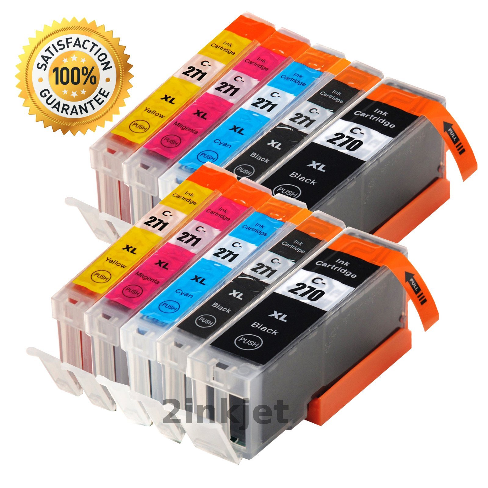 10 PK PGI-270XL CLI-271XL Ink Cartridges for Canon PIXMA TS5020 TS6020 TS8020
