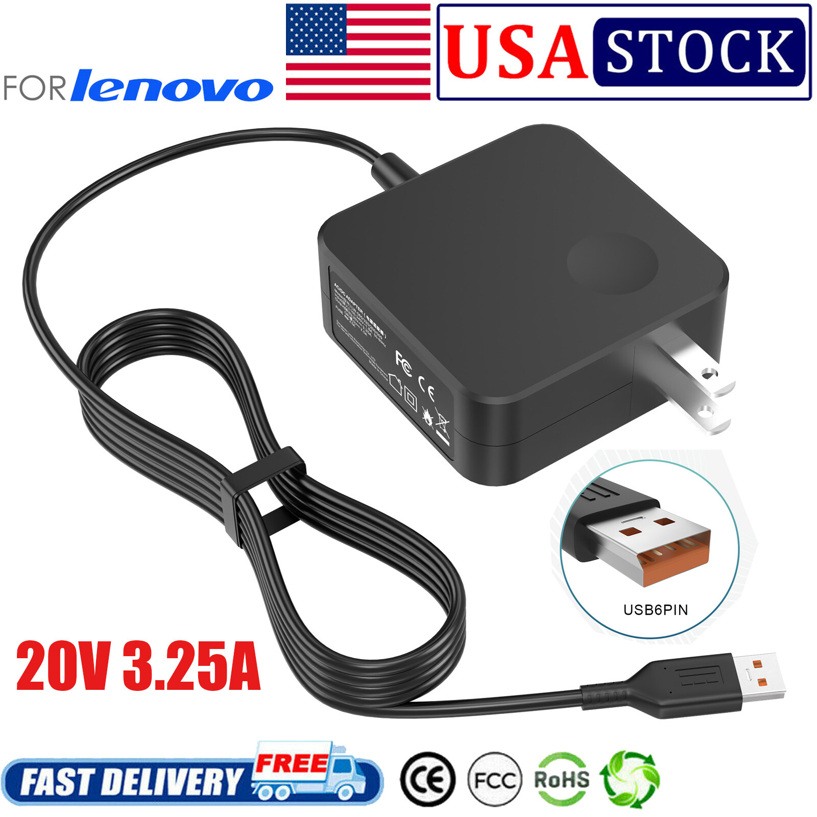 AC Adapter Charger For Lenovo Yoga 700-11isk 900-13ISK2 900-131SK 900S-12ISK US