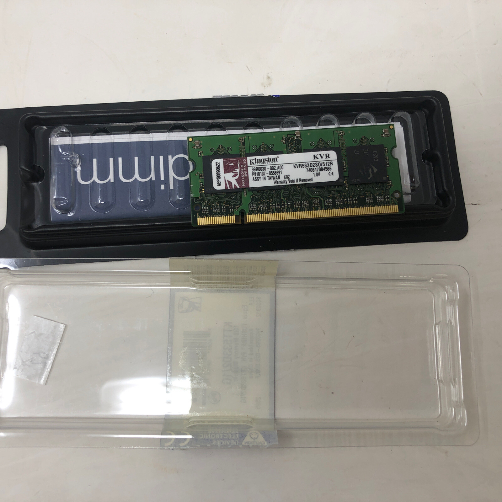KINGSTON KVR533D2SO/512R  DDR2 PC2-4200 SINGLE (TOTAL 512GB) - USED