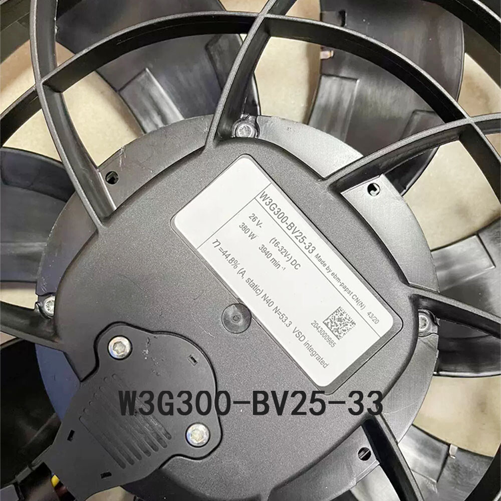 New sealed Ebmpaps W3G300-BV25-33 26VDC φ300mm Heat resistant fan Fully Teste