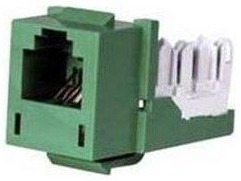 Hubbell Premise Wiring CAT # HXJUGN Green - GX2 XCELERATOR USOC Wired 6 Position
