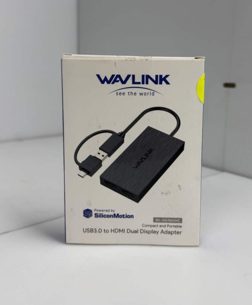 Wavlink USB3.0 to HDMI Dual Display Adapter WL-UG7602HC