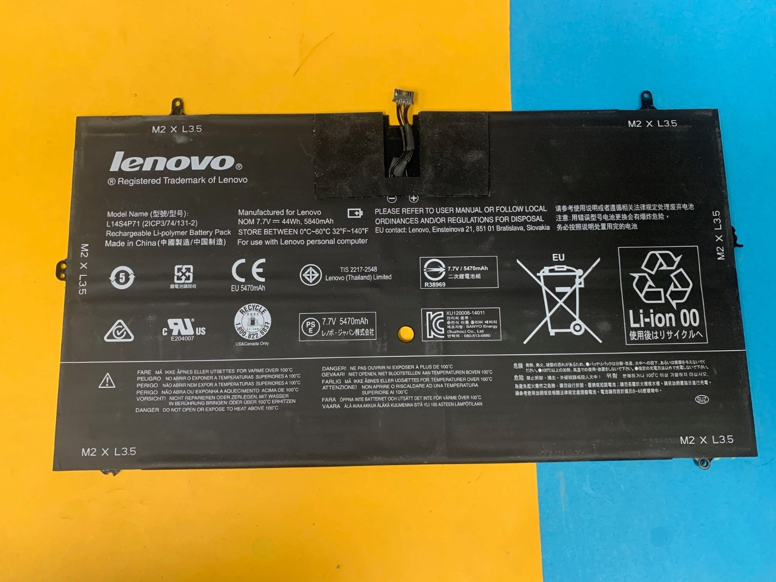✨  L13M4P71 L14S4P71 Battery for Lenovo Yoga 3 Pro 1370  Pro-5Y71 Pro-I5Y70✨