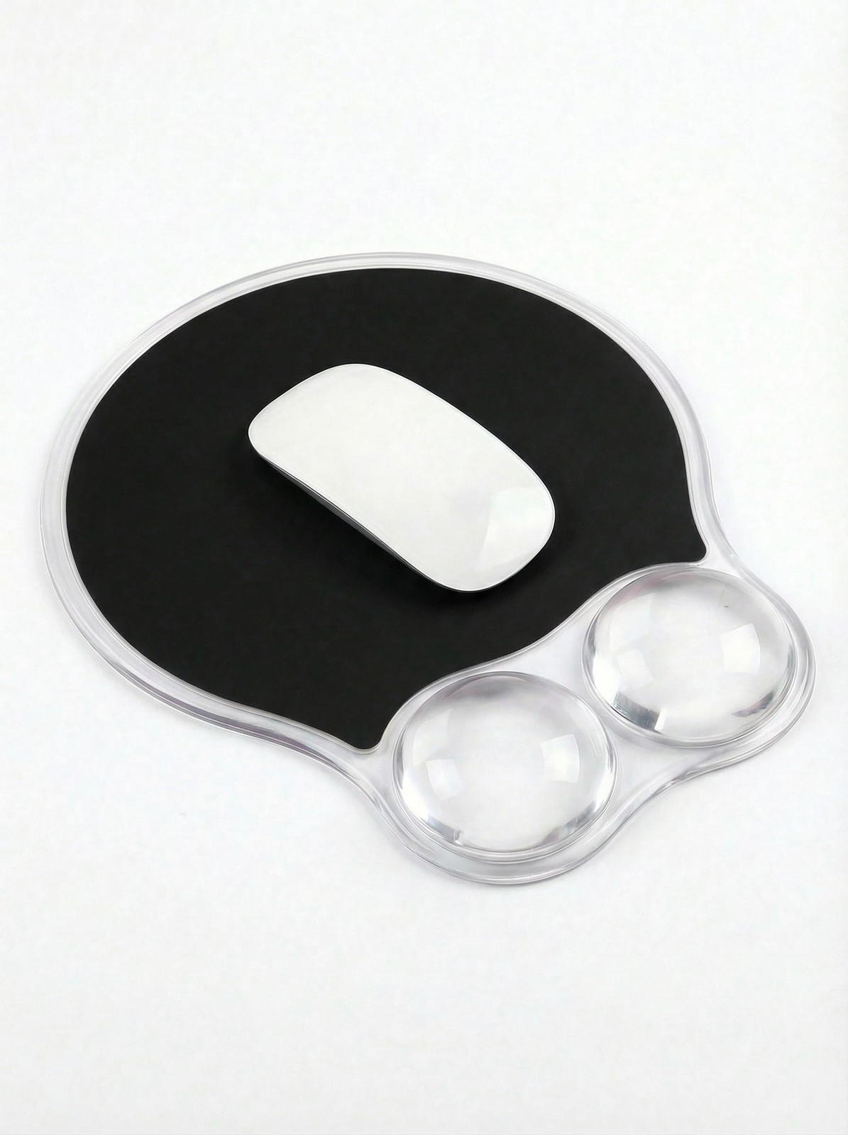 Black AMP04 Ergonomic Gel Mouse Pad Wrist Rest Support NonSlip PU Base