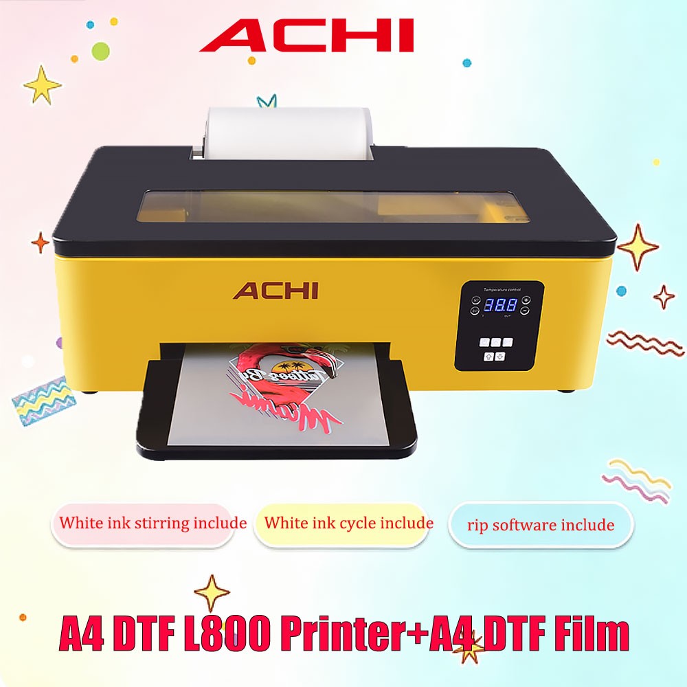 ACHI A4 DTF L800 Printer Direct to Transfer Film For Clothes T-shirt Printing