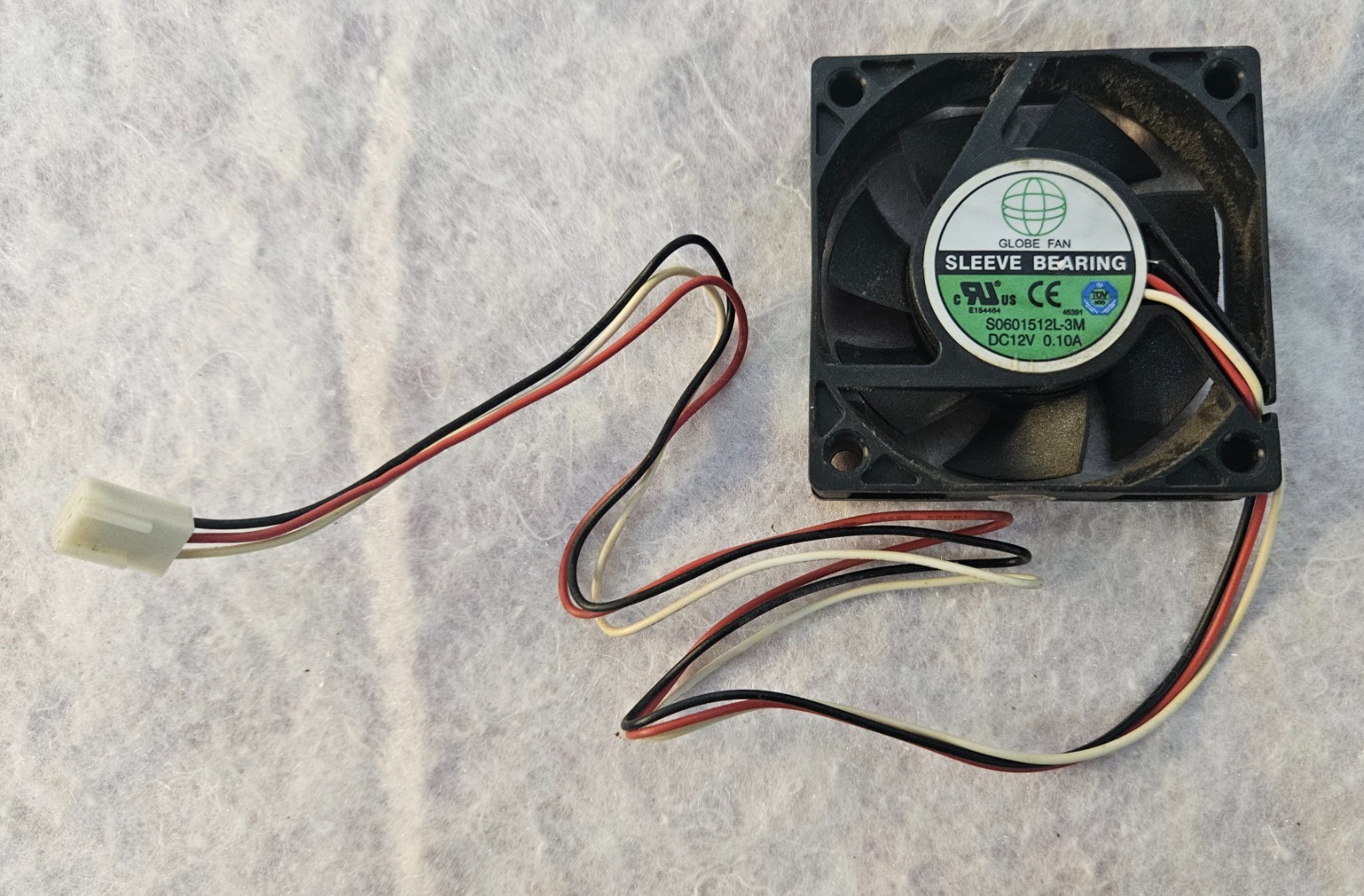 GLOBE FAN S0601512L-3M 12V 0.10A 3Pin Cooling Fan 2.25"