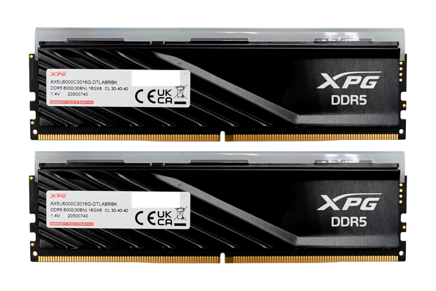 ADATA XPG Lancer Blade RGB 32GB (2x16GB) DDR5-6000 CL30 Desktop RAM Black