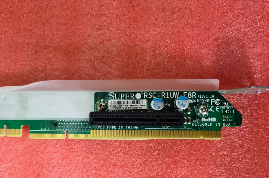 1PCS Supermicro RSC-R1UW-E8R 1U WIO PCI-Express x8 Riser Card