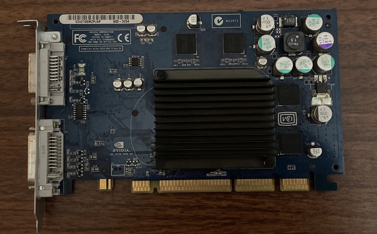 Genuine Apple NVidia GeForce FX 5200 64MB 8X AGP G5 Graphics Card *TESTED* A