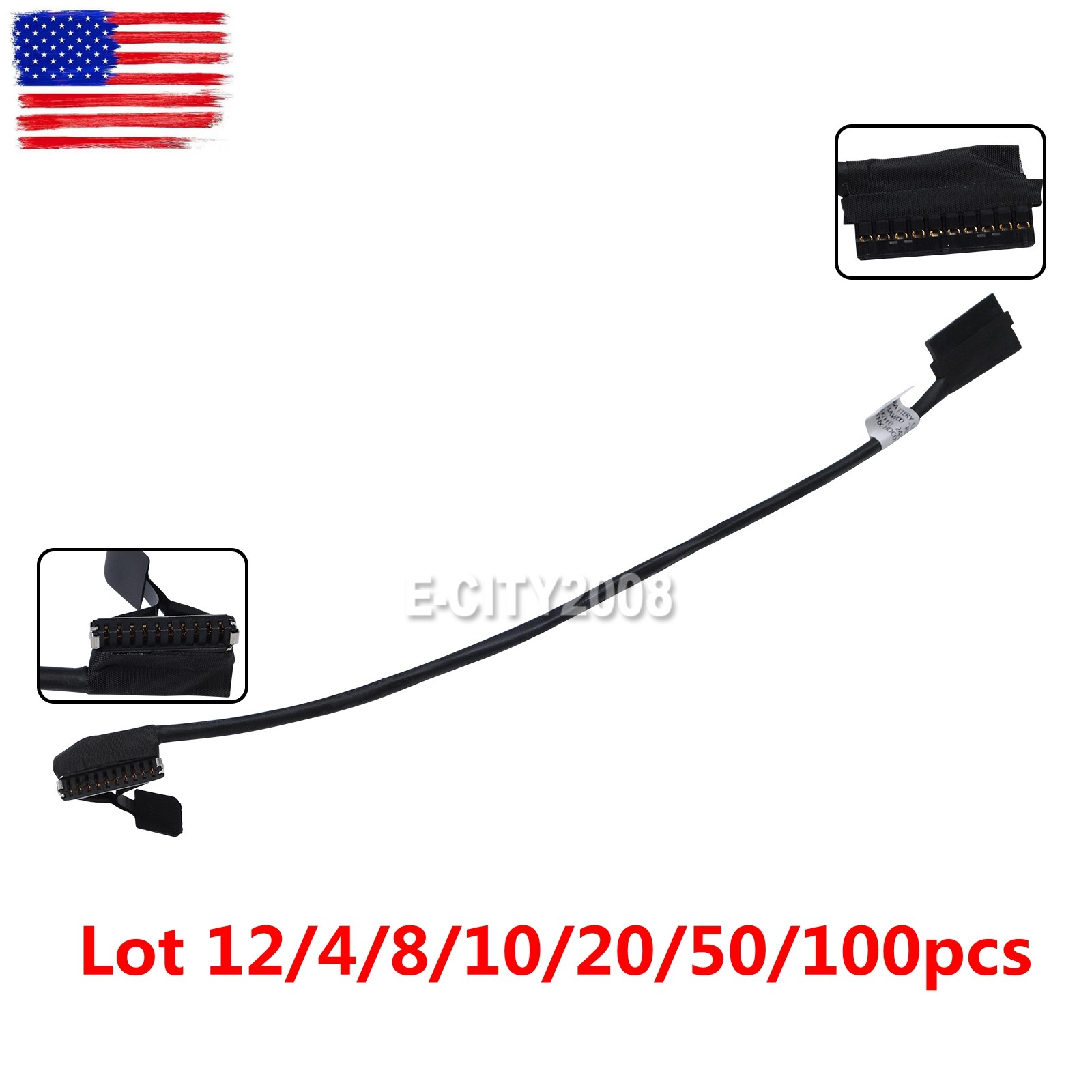 Lot EDC40 Battery Cable For Dell Latitude 7400 DC02003AW00 0VVFNX VVFNX US Ship