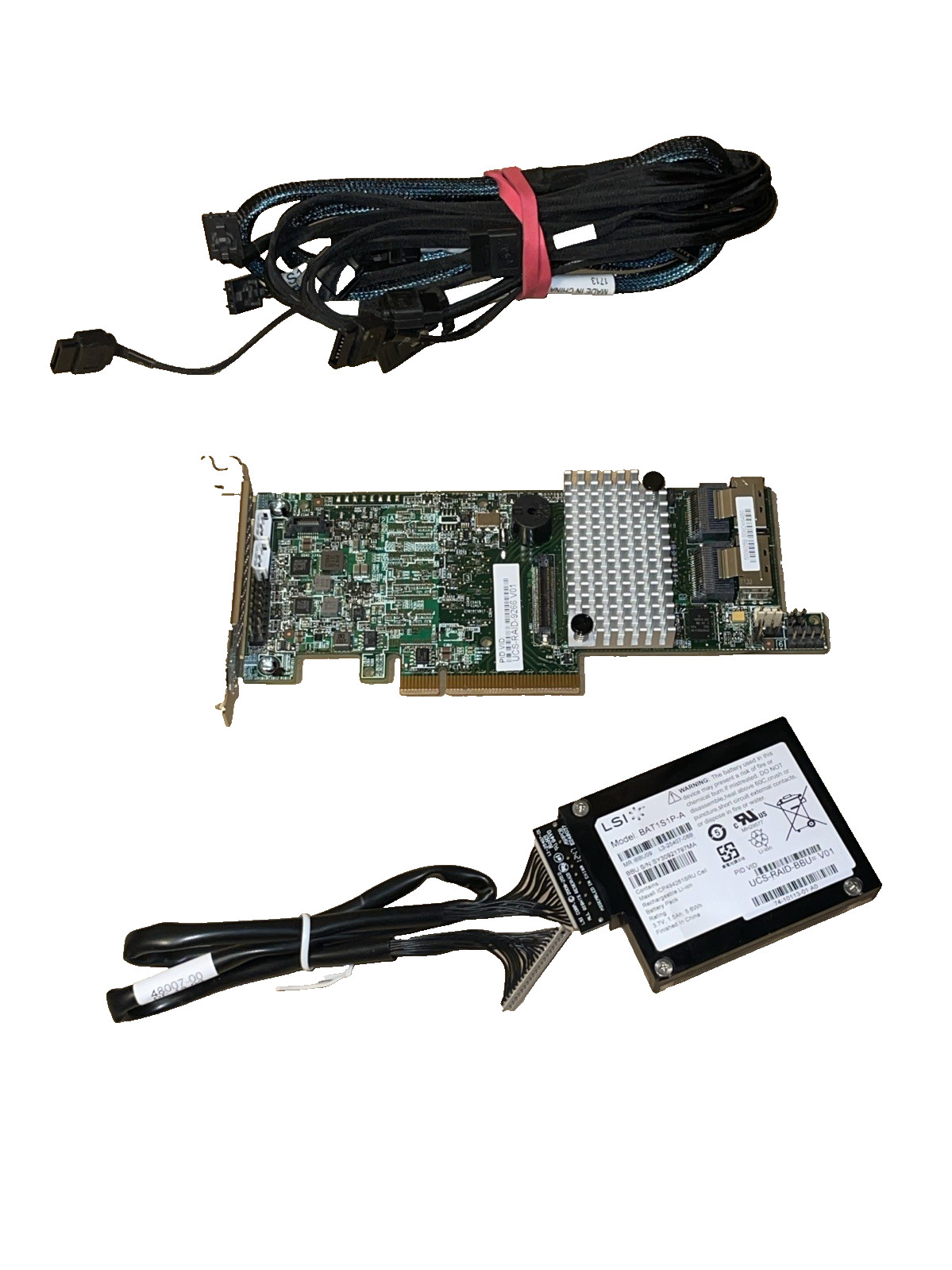 Cisco UCS-RAID-9266 6G 8Port RAID Controller +BBU+ (2x SAS to 4-SATA) Cables