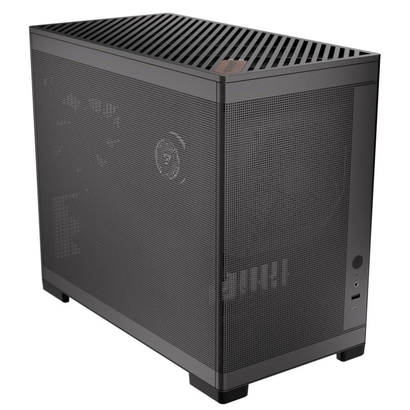 Okinos MiniArt 4 Micro ATX PC Case Black Open Box 3 Fans USB-C