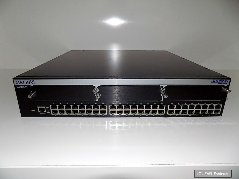 Enterasys Matrix E1 1H582-51 48 Port 10/100 Ethernet Network Switch, BULK, 1A