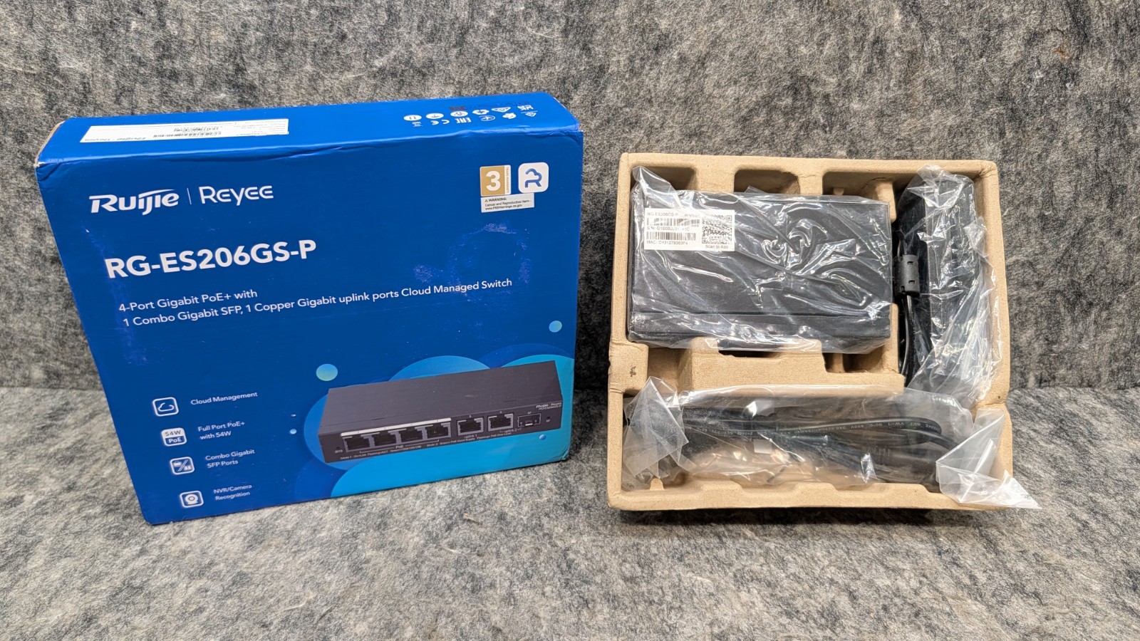 Ruijie By Reyee RG-ES206GS-P 6-Port Gigabit Smart Cloud Managed PoE Switch