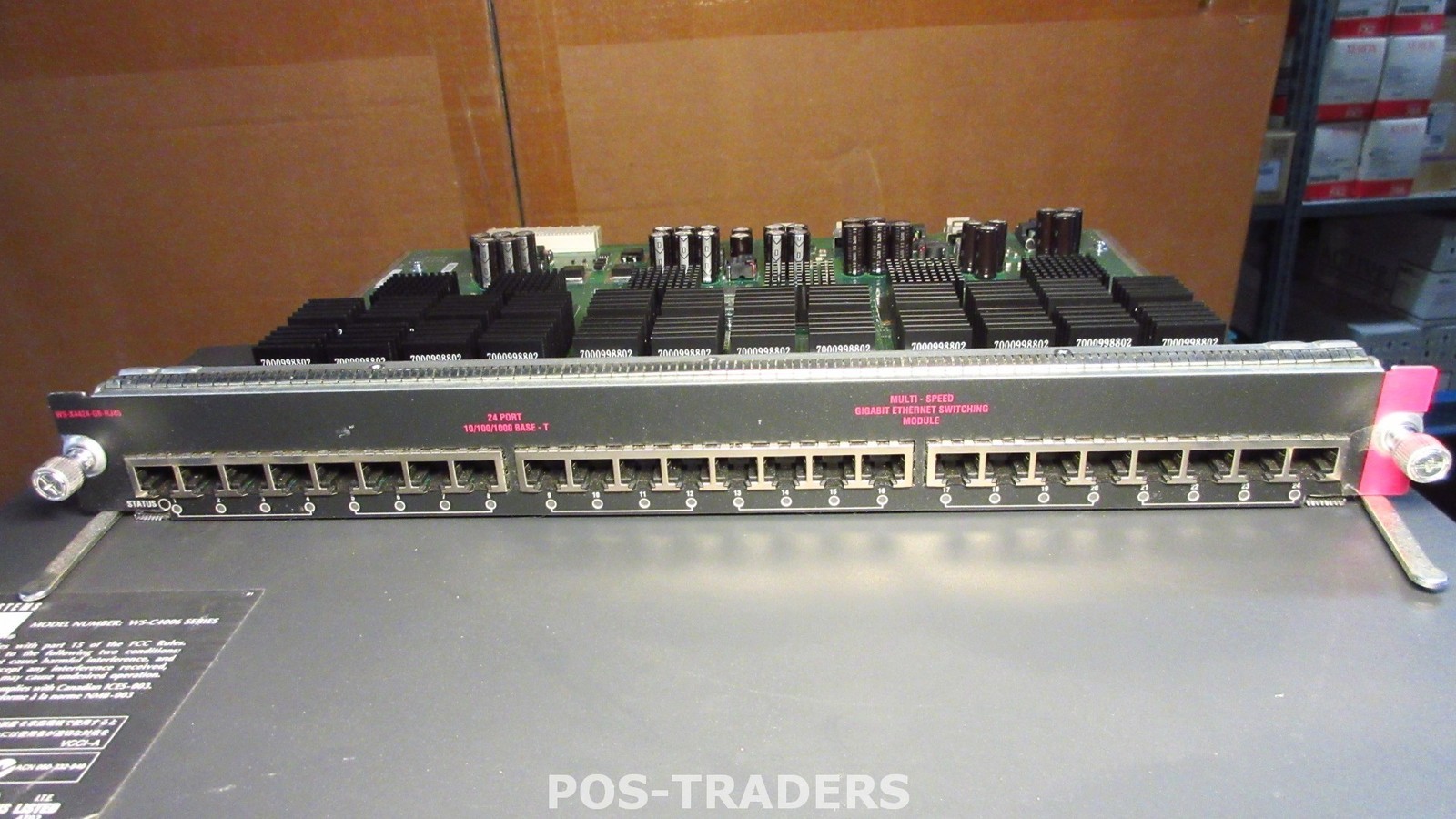 CISCO WS-X4424-GB-RJ45 10/100/1000 CARD MODULES CATALYST 24 PORT FROM CISCO 4006