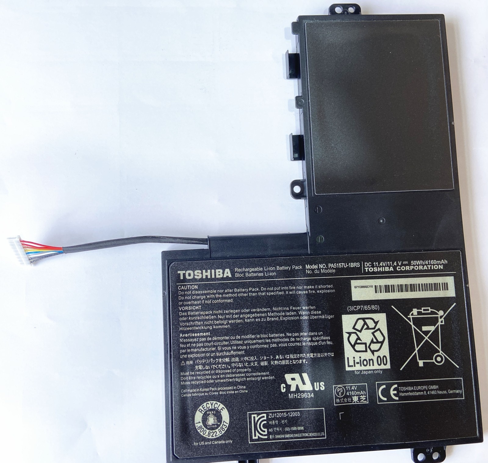 Genuine PA5157U-1BRS Battery For Toshiba Satelite E55 E55T-A5320 E55-A5114 15.6"