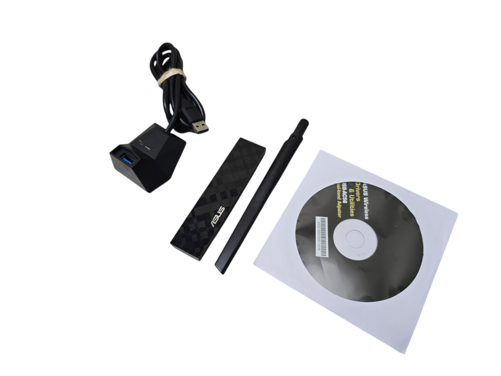 ASUS USB-AC56 Dual-Band Wireless-AC1300 Wi-Fi Adapter USB 3.0 Black | Tested