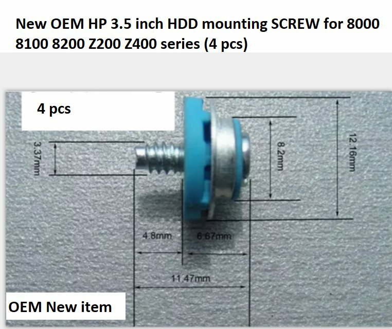 8 new OEM HP 3.5 HDD Mounting Screws for 6000 7000 8000 8100 series Desktop USFF