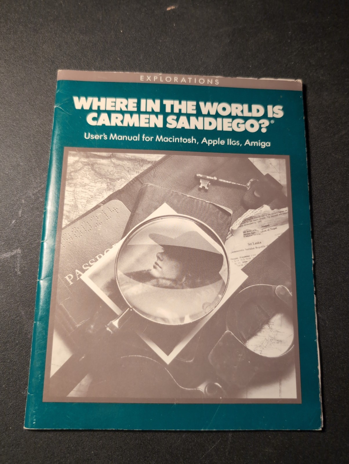 Where in World is Carmen San Diego Manual Only Apple Macintosh Amiga 1990