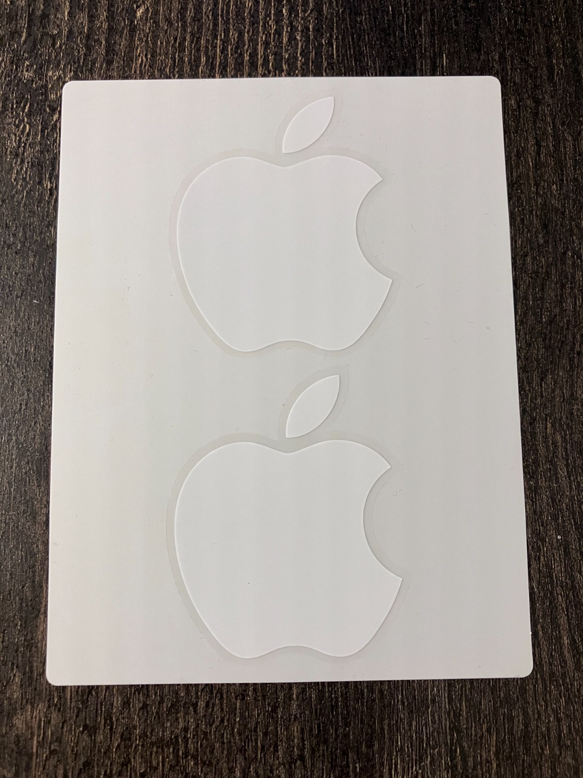 Authentic Apple White Logo Sticker Decal Macbook iPhone iPad iMac