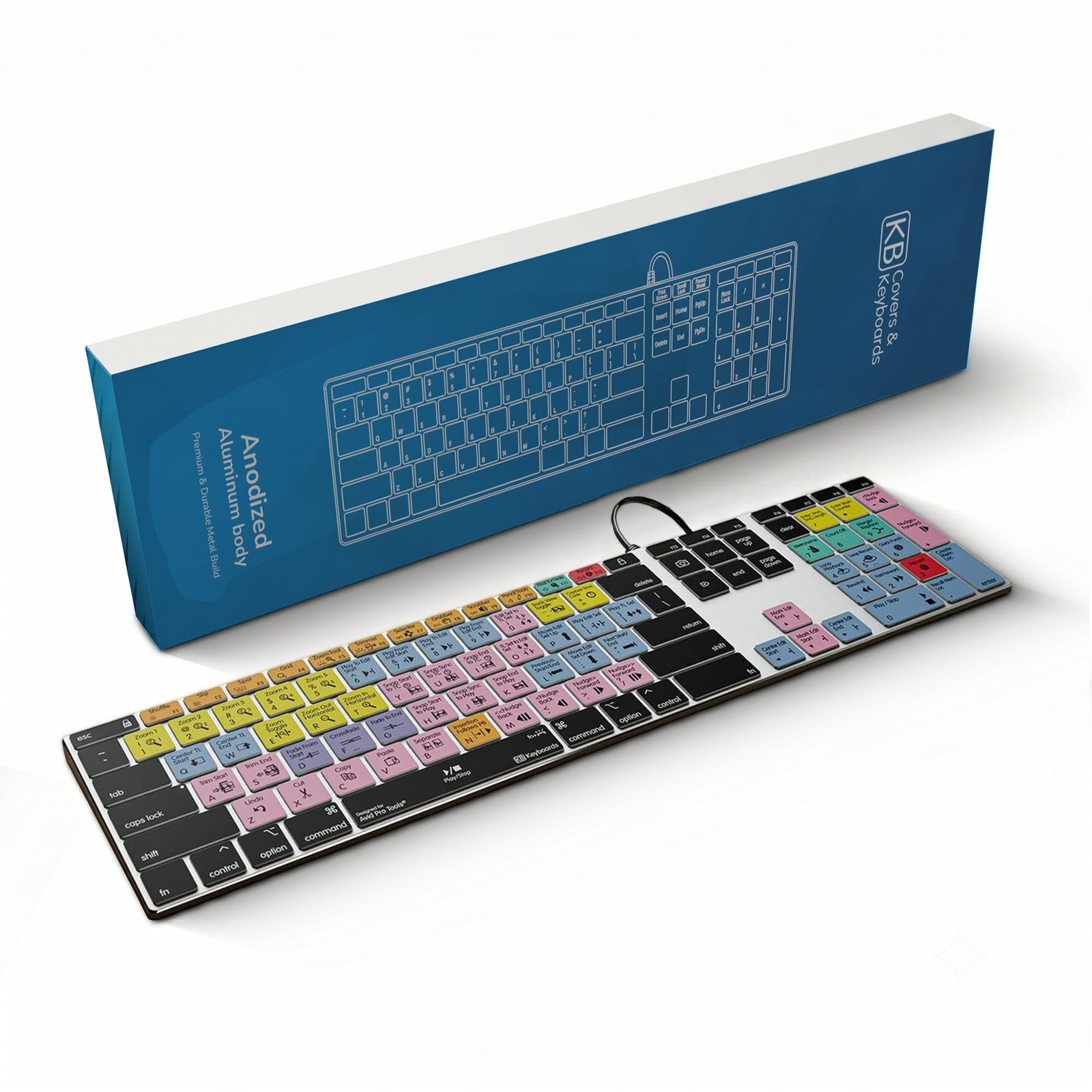 Backlit Aluminum Keyboard for MacOS US Layout with Custom Function Keys