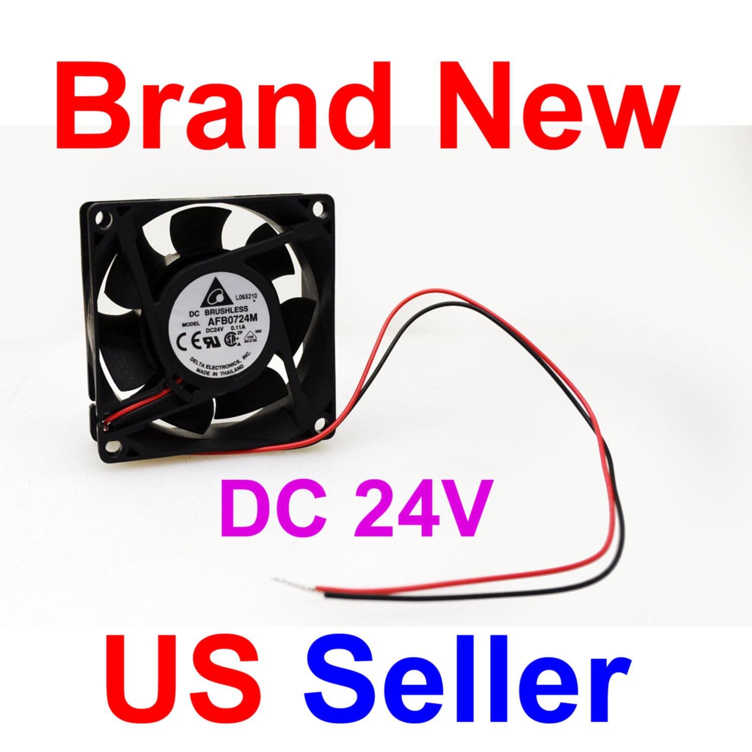 Delta AFB0724M DC 24V 2Pin 70x70x25mm Brushless Cooling Fan (Industrial Grade)