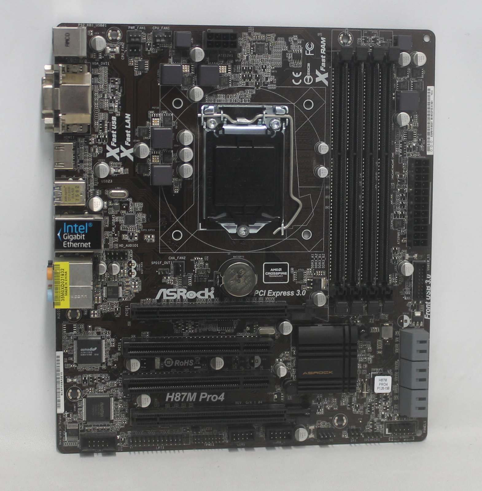 90-MXGPE0-A0UAYZ Asus Motherboard Skt1150 Asrock H87M Pro4 "GRADE A"