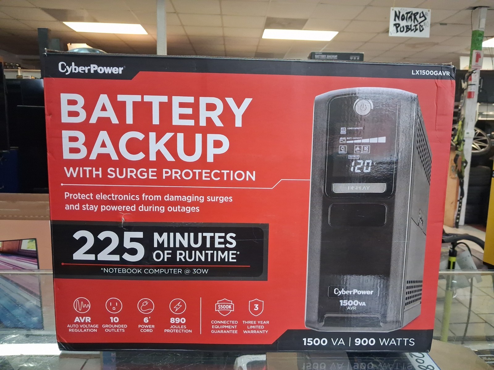 CYBERPOWER Battery Backup LX1500GAVR 1500va/900w 120v NEW