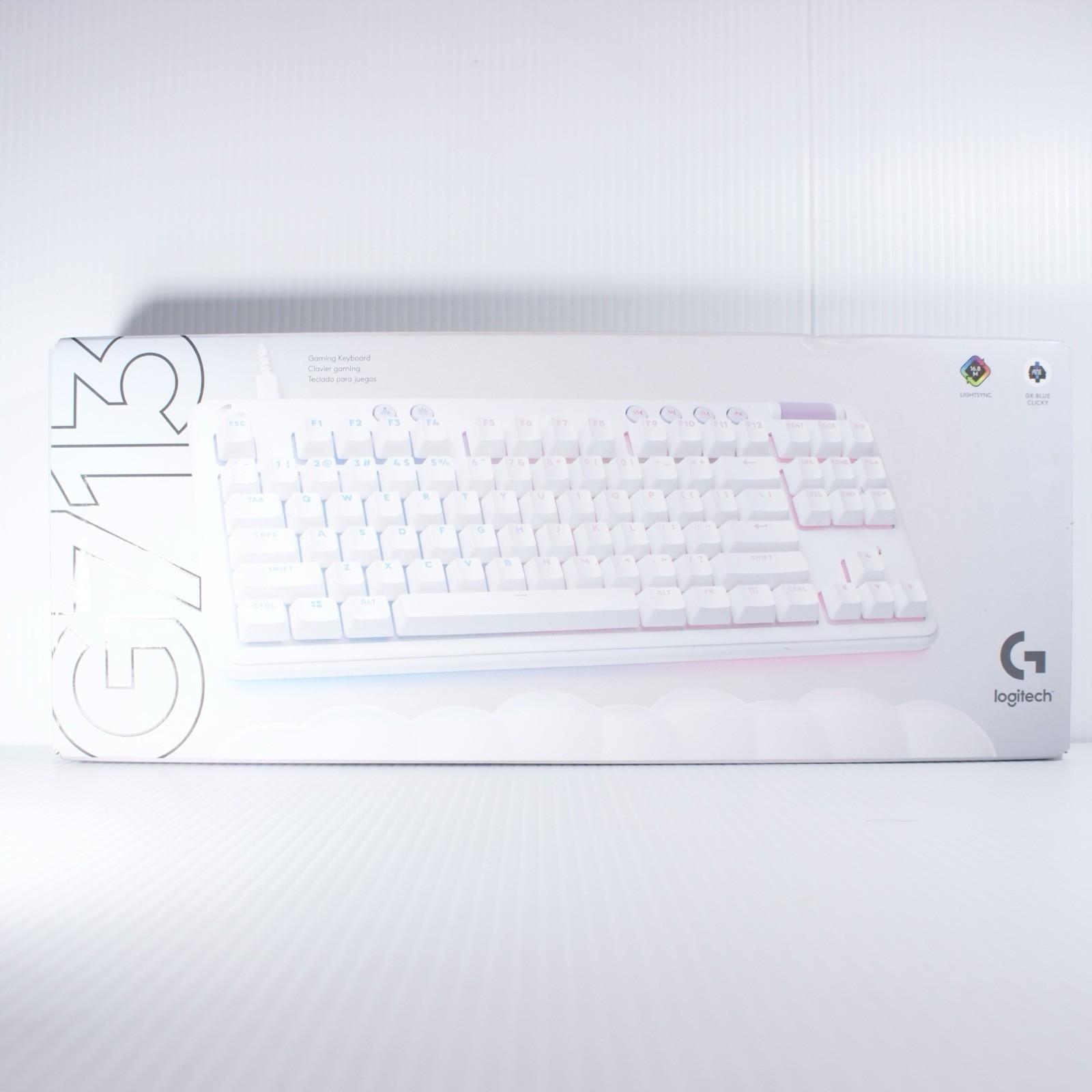 Logitech G713 Wired Mechanical Gaming Keyboard with RGB Lighting, Clicky