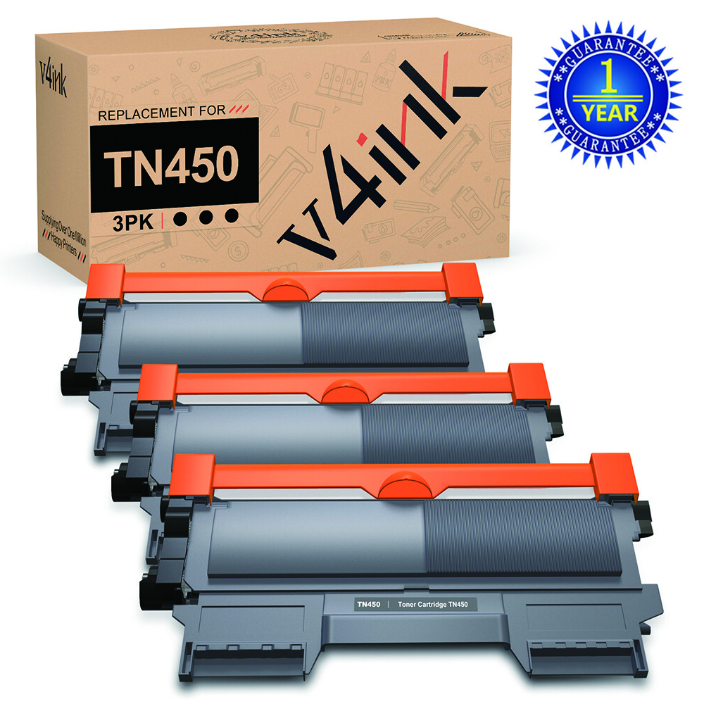 3PK TN450 Black Toner Compatible For Brother HL-2240d HL-2270dw 2280dw MFC-7360n
