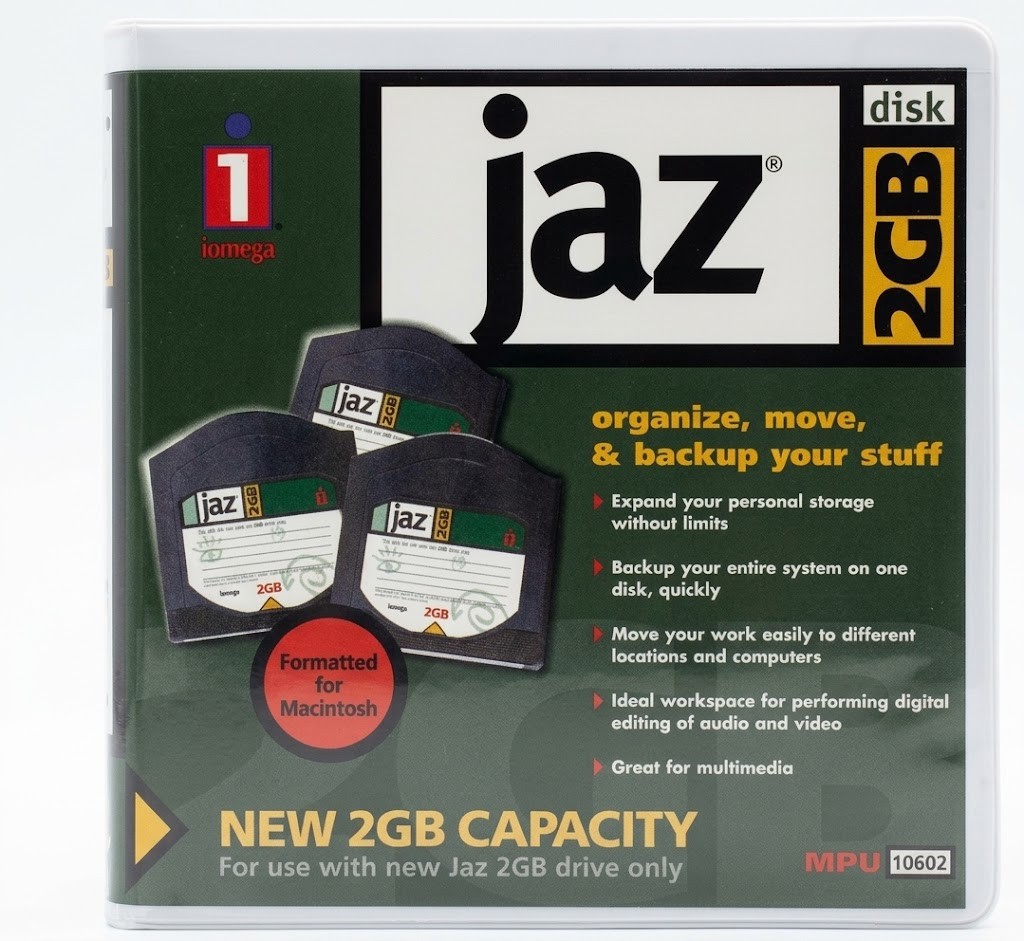 2 Lot  Genuine Iomega Jaz 2GB Disks
