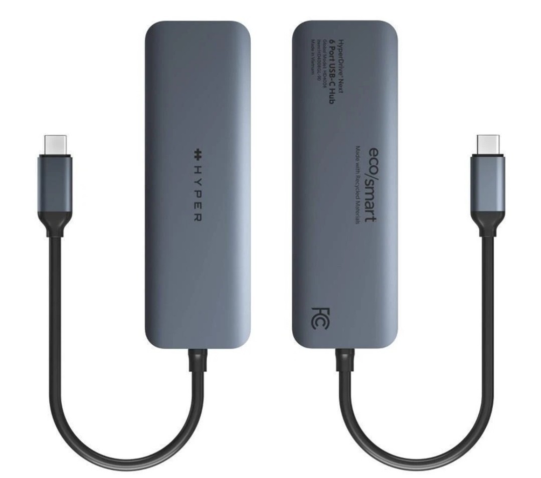 HyperDrive Next 6 Port USB-C Hub 4K HDMI 100W PD SD Reader Open Box