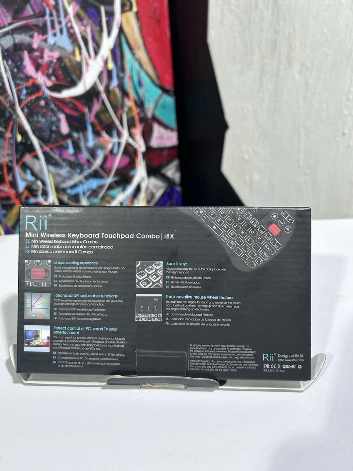 Rii i4 Dual Mode Multimedia Keyboard Touchpad Combo - Brand New