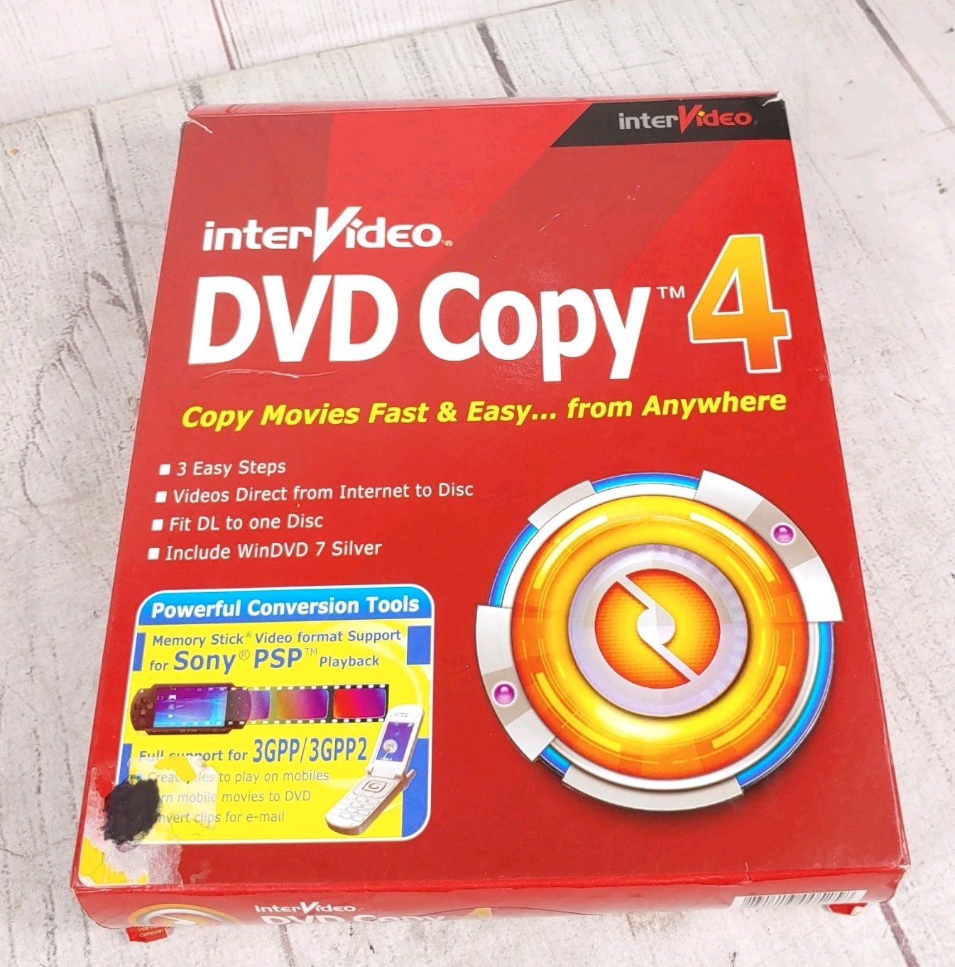 COMPLETE - interVideo DVD Copy 4 - Fast & Easy For Movies, DVD, PSP + iPod USED
