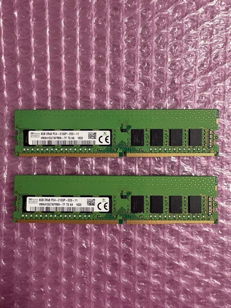 SK hynix 16GB DDR4 ECC RAM 8GB x 2 PC4-2133P Server Workstation