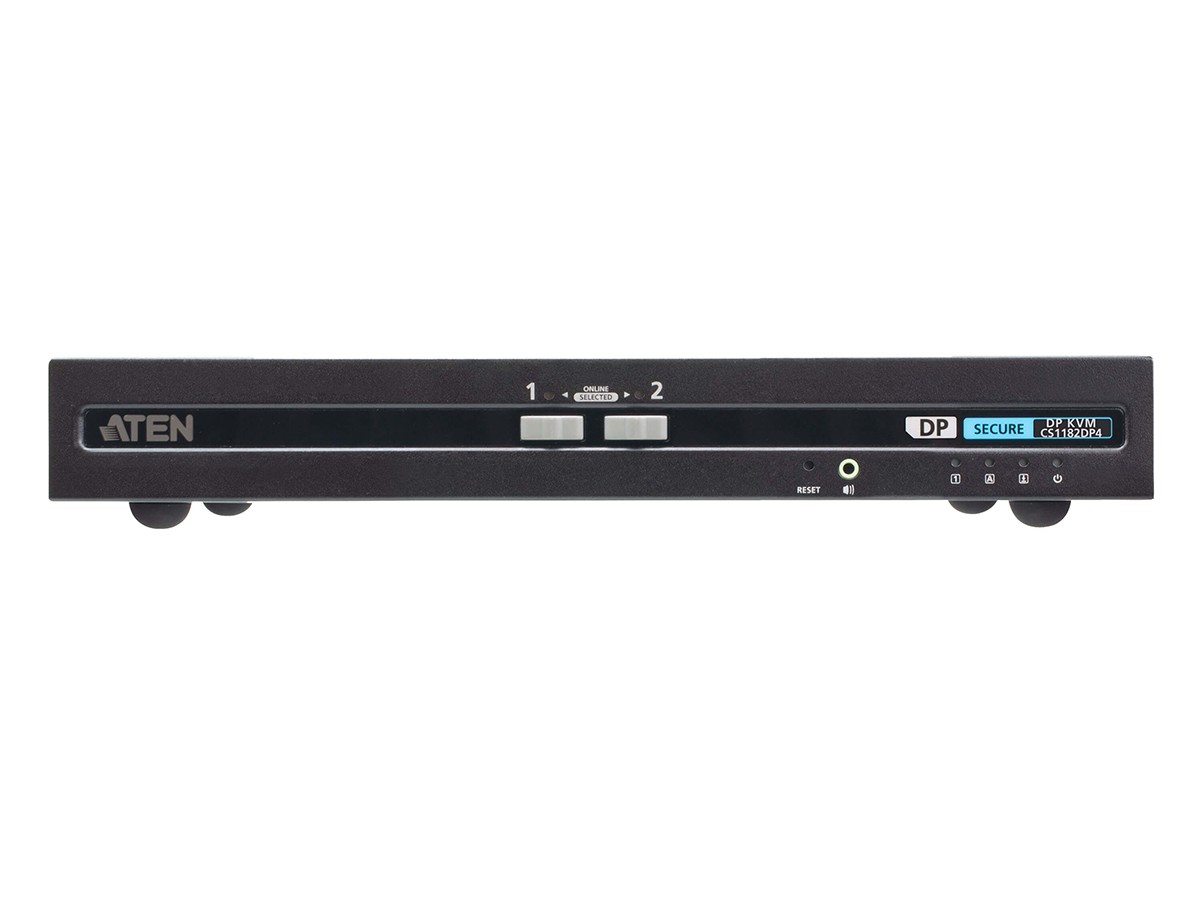 Aten CS1182DP4 Secure 2-Port DisplayPort KVM Switch 4K PSD PP v4.0